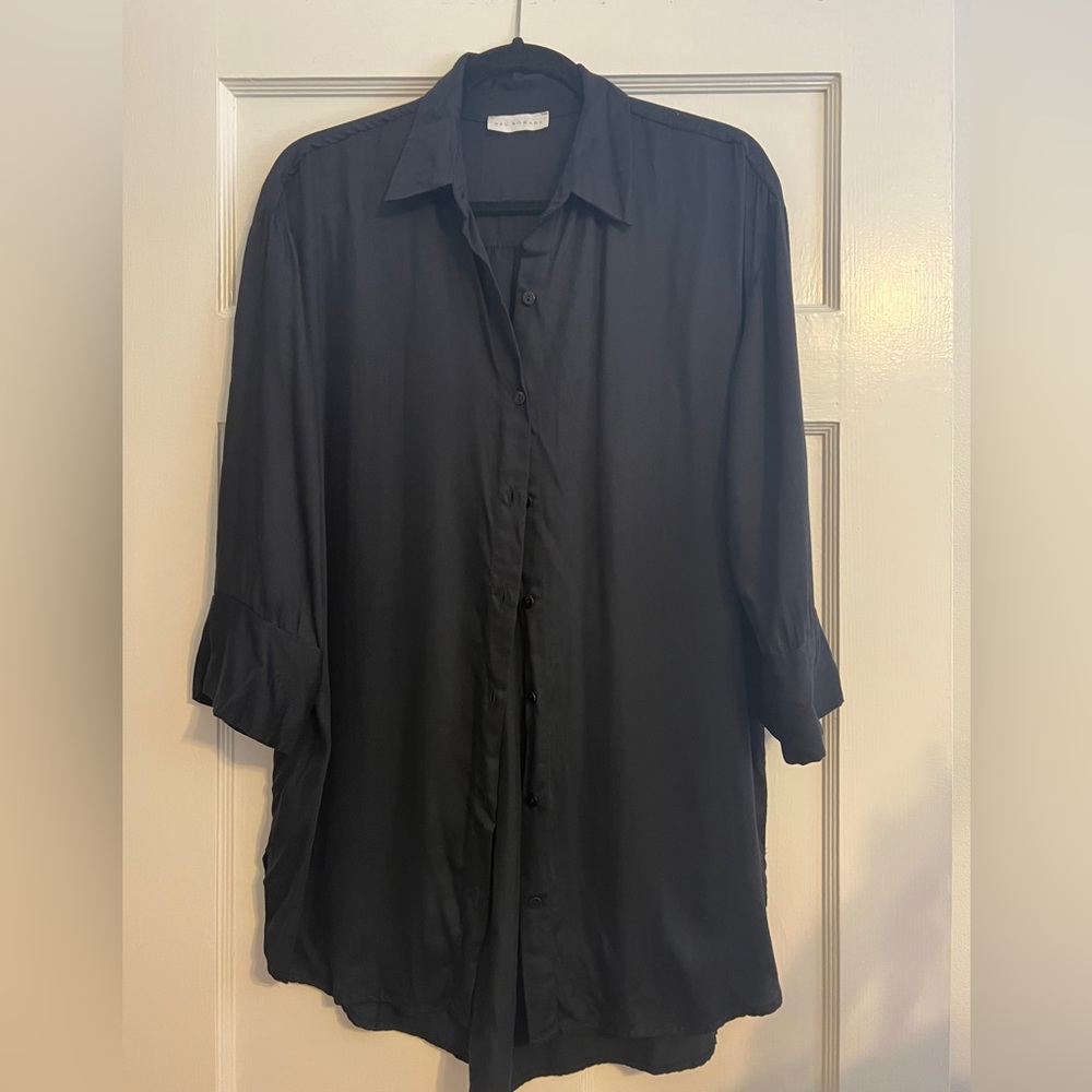 Neu Nomads Black Boyfriend Shirt in Size Small